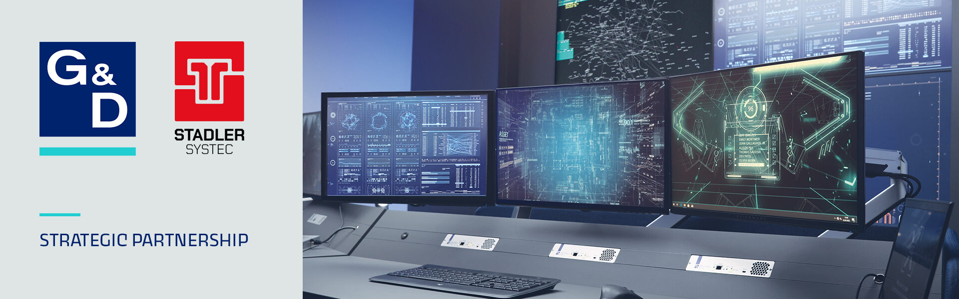Zukunftssichere Kontrollräume: STADLER SYSTEC setzt künftig auf G&D-Lösungen