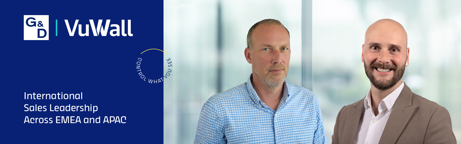 G&D und VuWall stellen Vertrieb in EMEA und APAC neu auf